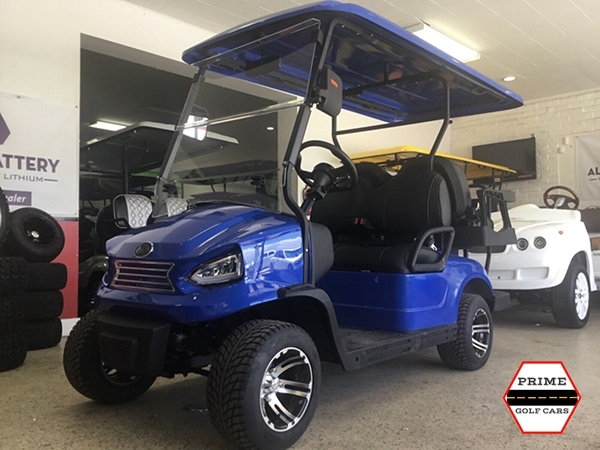 Blue Elite EV 4 Passenger Golf Cart affordable golf cart rental, golf cart rent georgia