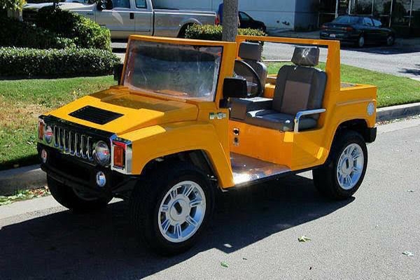 Yellow Hummer LSV Golf Cart affordable golf cart rental, golf cart rent georgia
